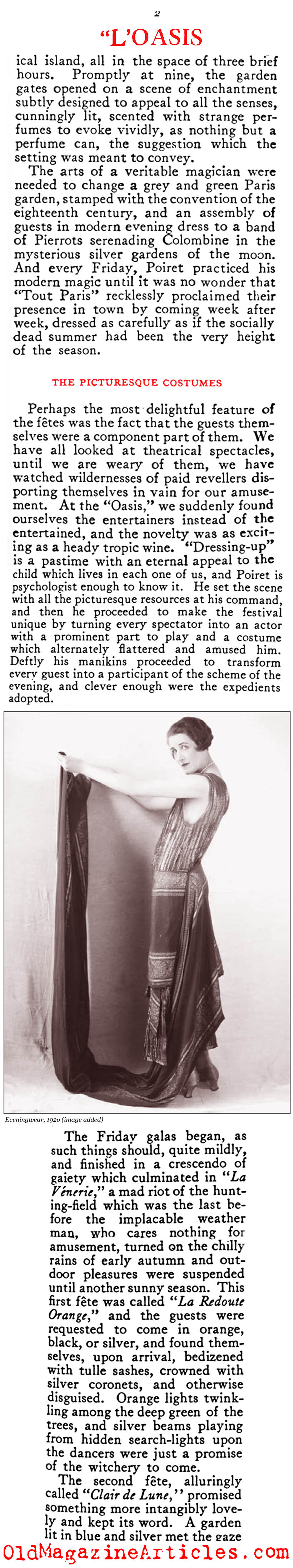 Paul Poiret and[BR] the Paris of 1919