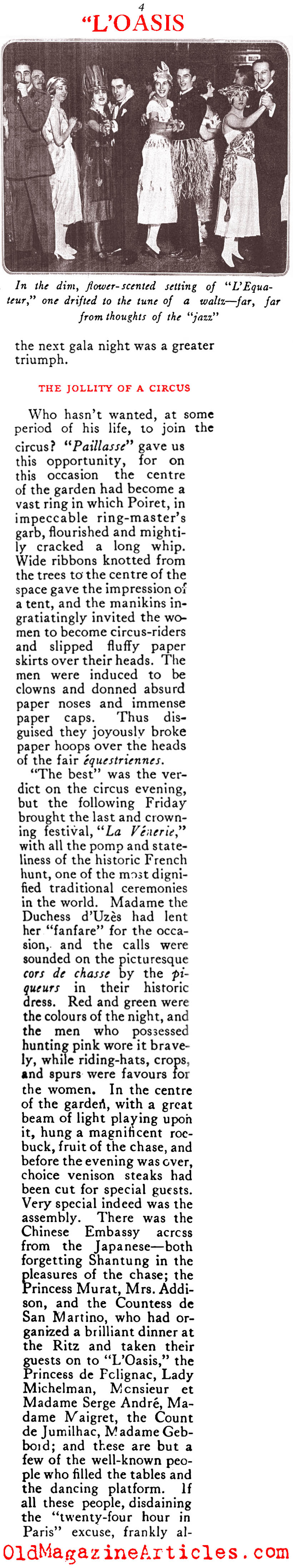 Paul Poiret and[BR] the Paris of 1919