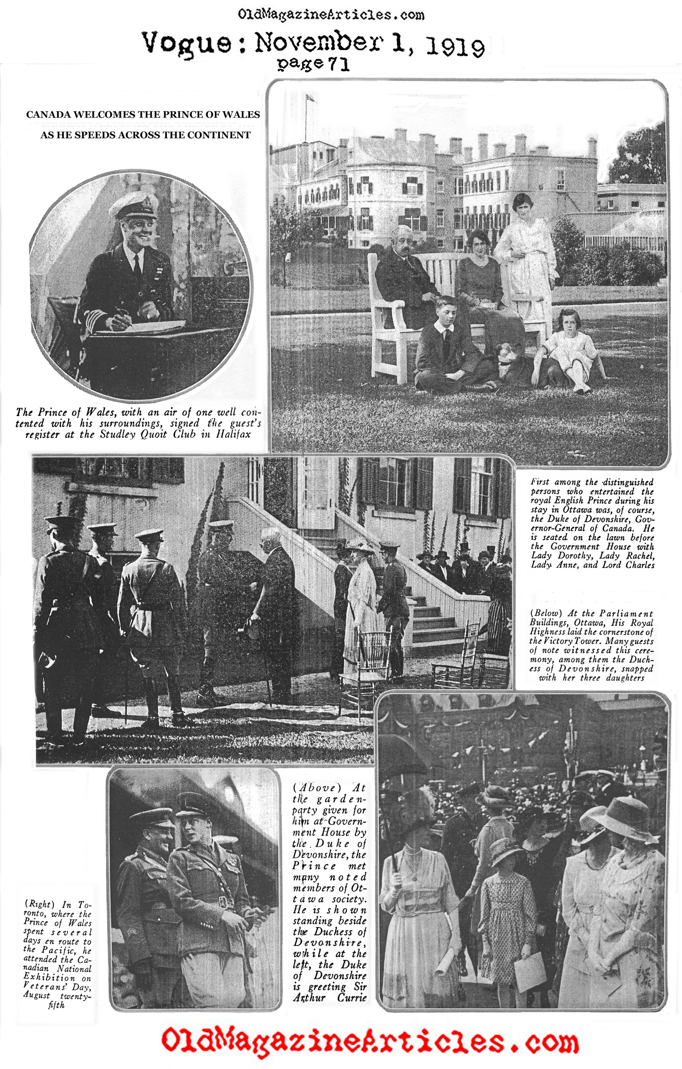 The Prince of Wales in Ottawa