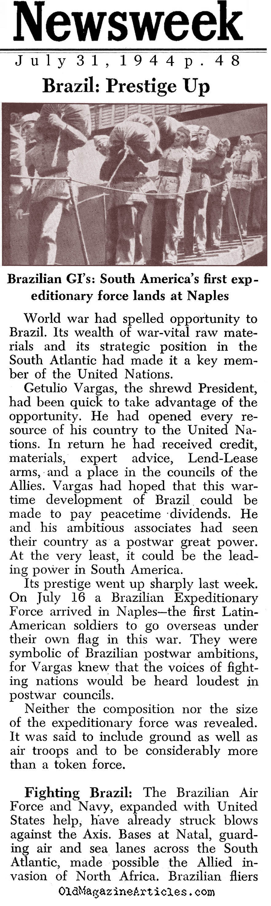 The Brazilian Army of World War II