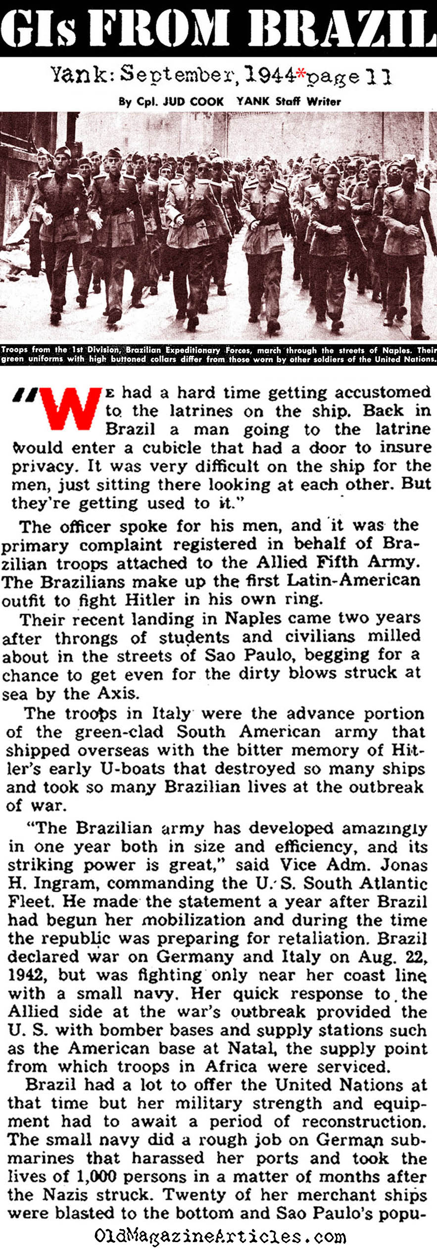 The Brazilian Army of World War II