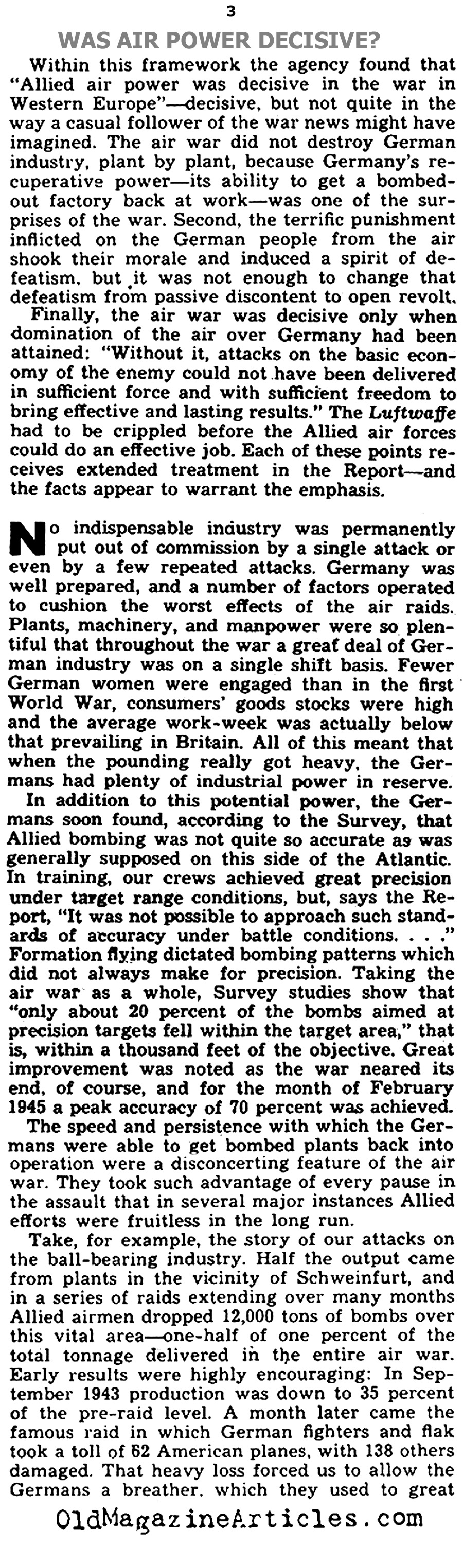 Results of Bombers[br] Over Germany