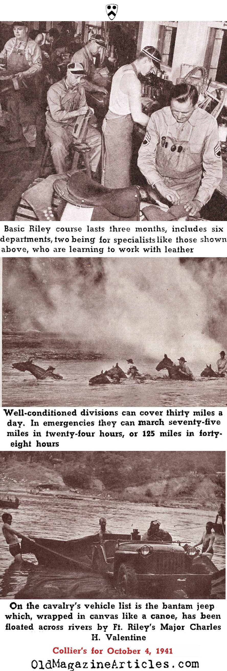 U.S. Cavalry During W.W. II