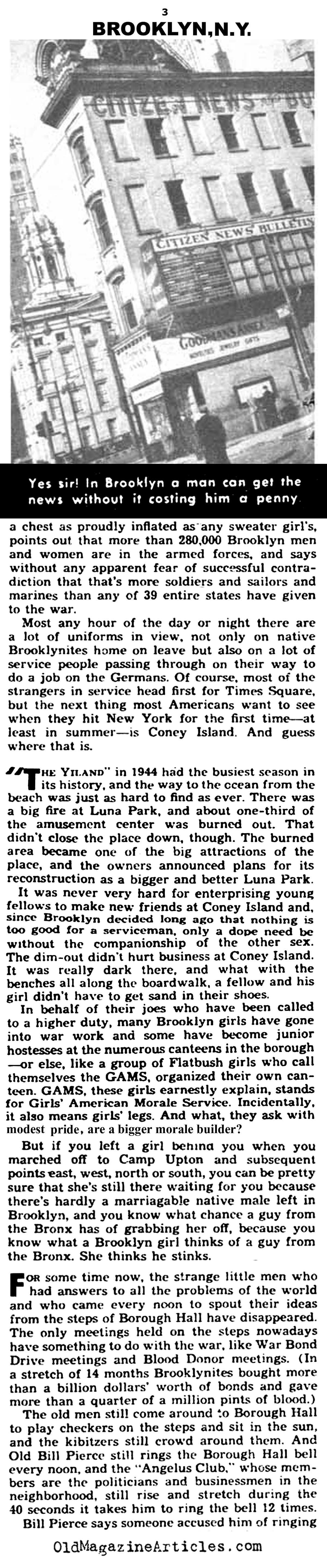 Brooklyn During W.W. II