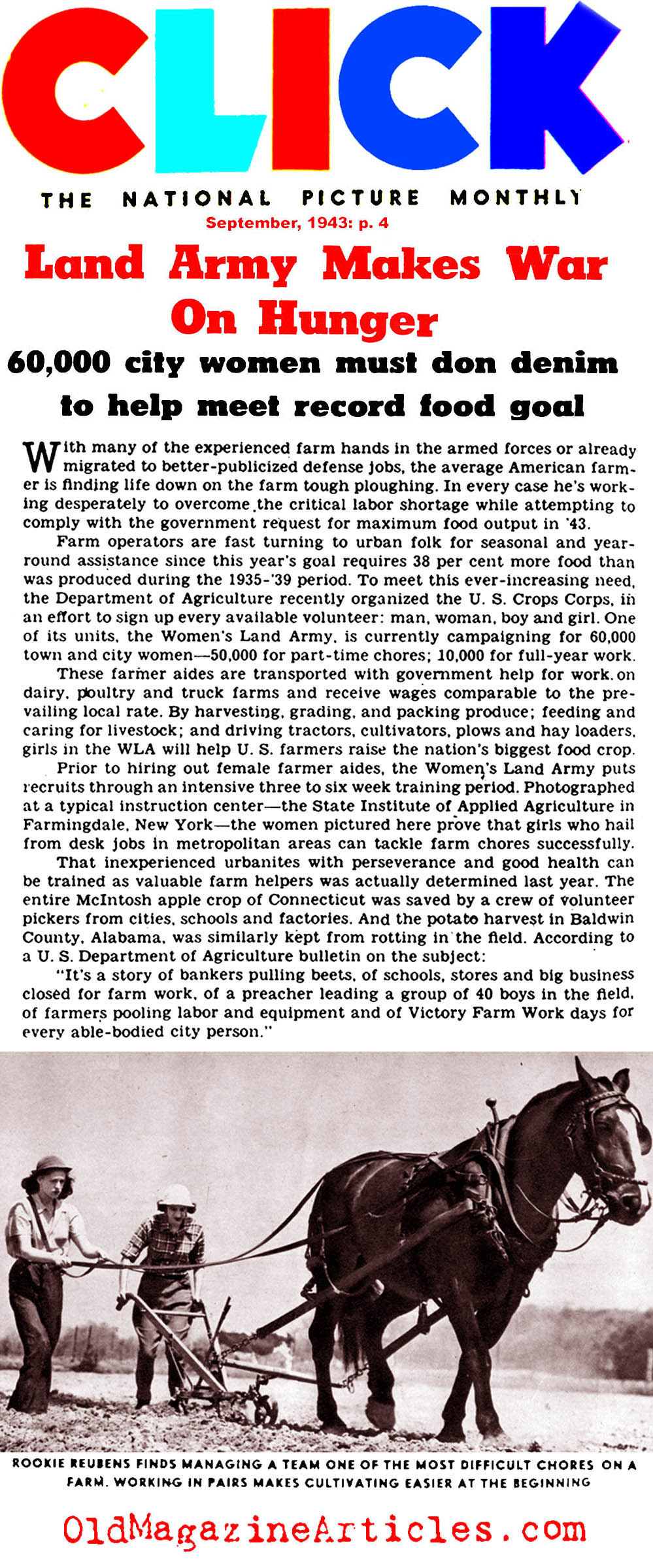 The Wartime Farm Workers