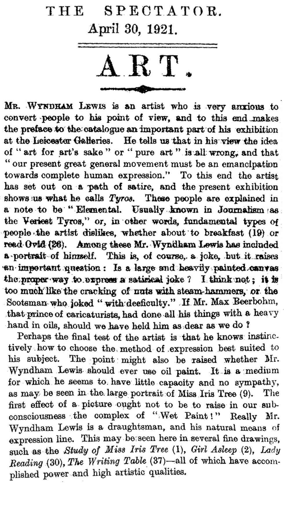 Vorticist Painter [br]Wyndham Lewis