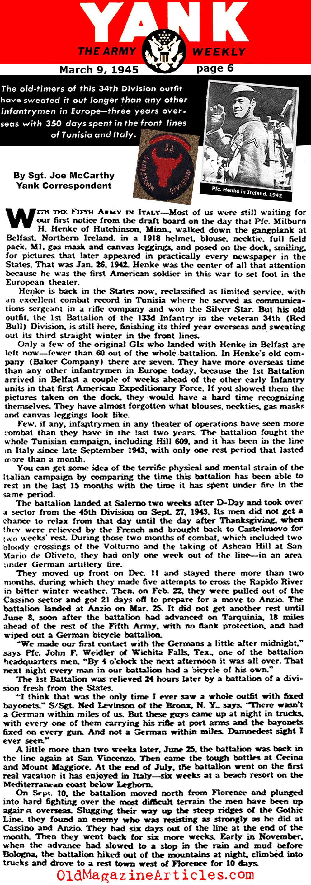 The Iowa Men of the 34th Division
