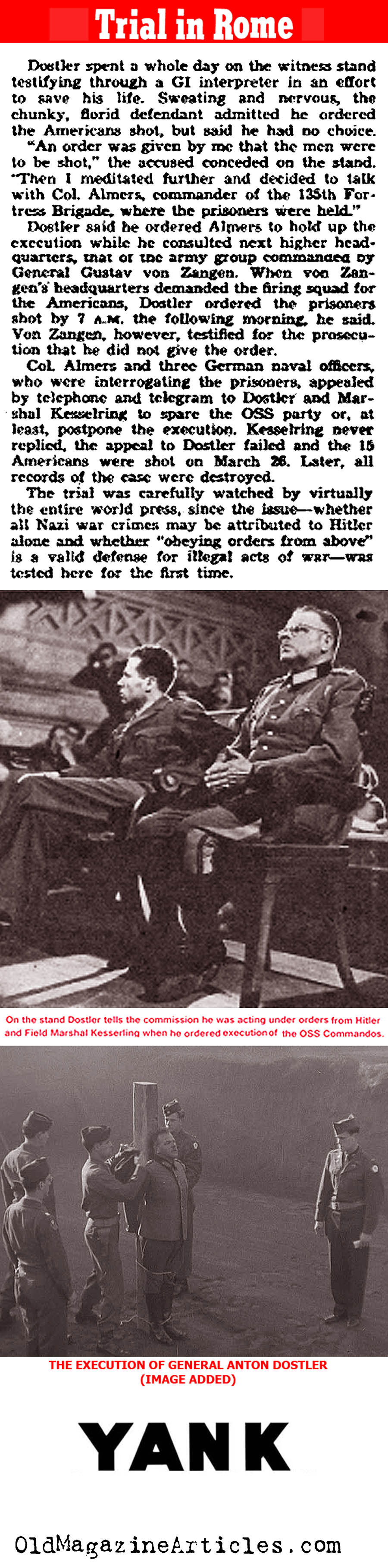 The Trial of General Anton Dostler