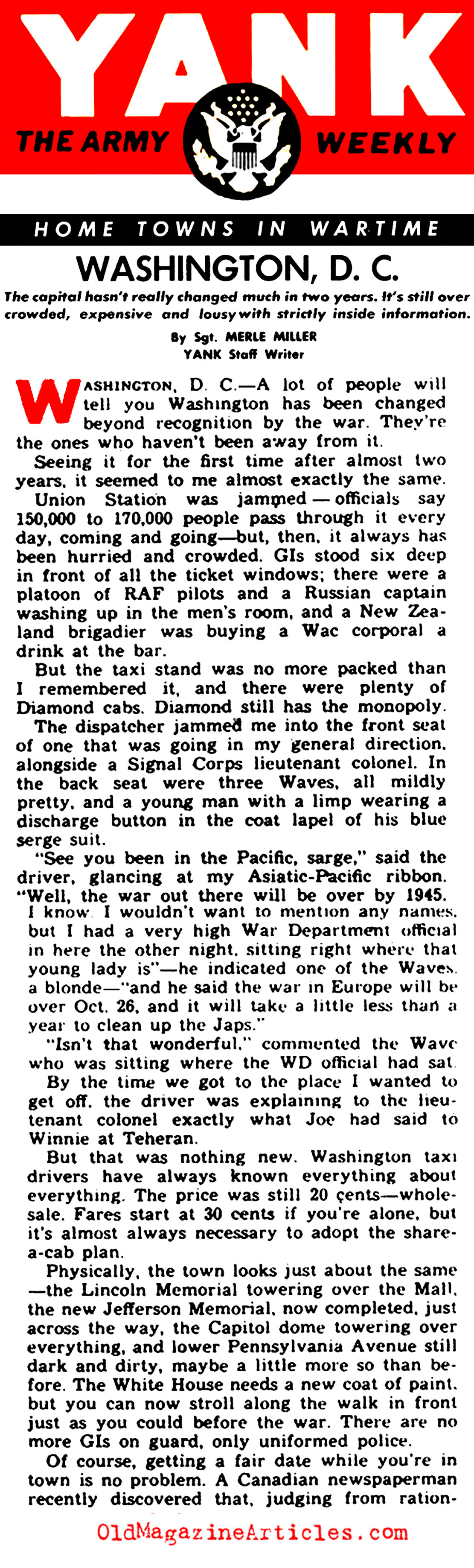 Dating in Wartime Washington, D.C.