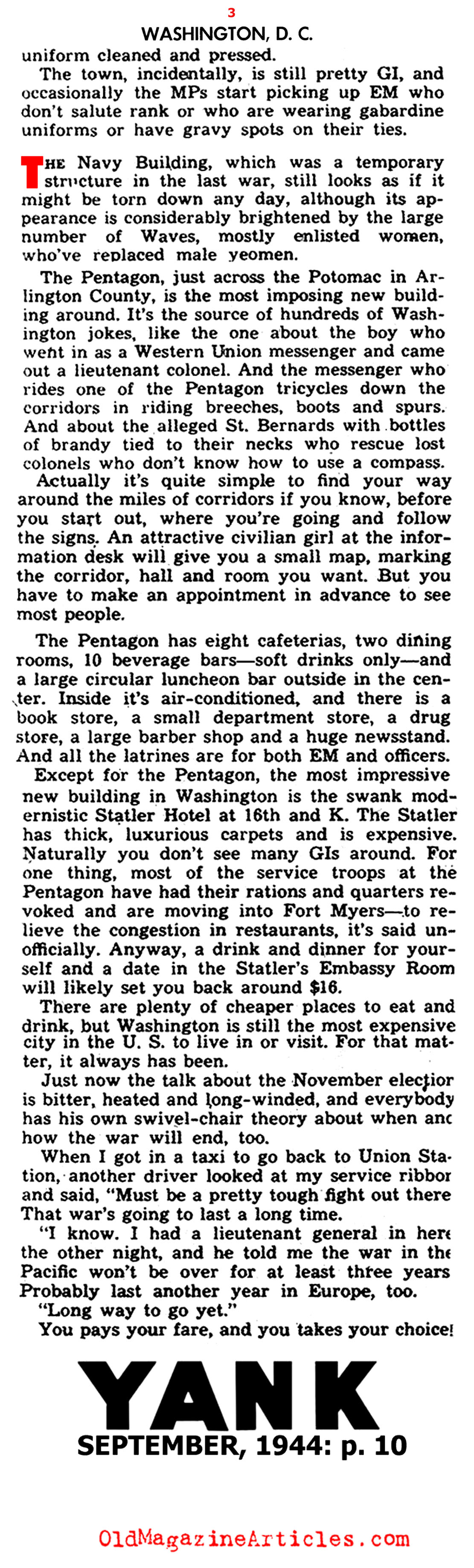 Dating in Wartime Washington, D.C.