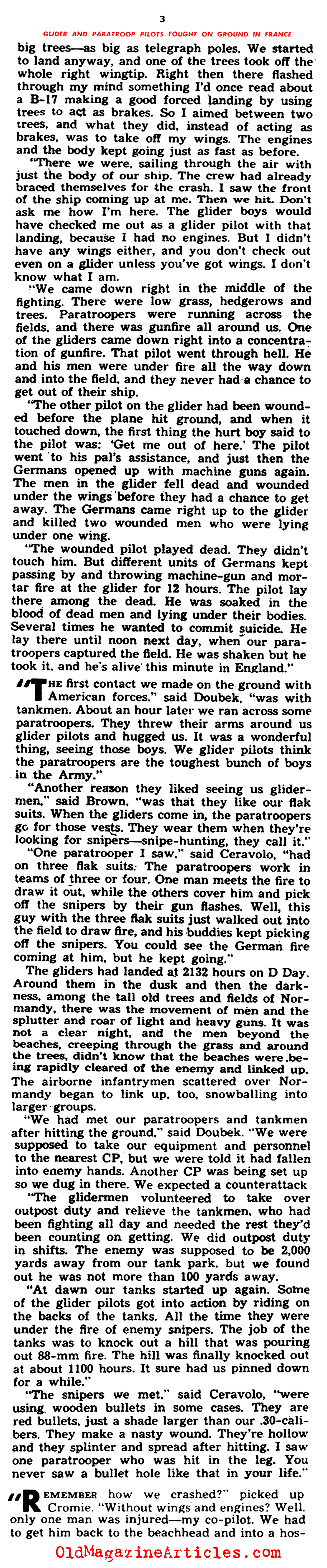 The D-Day Glider Pilots Tell All