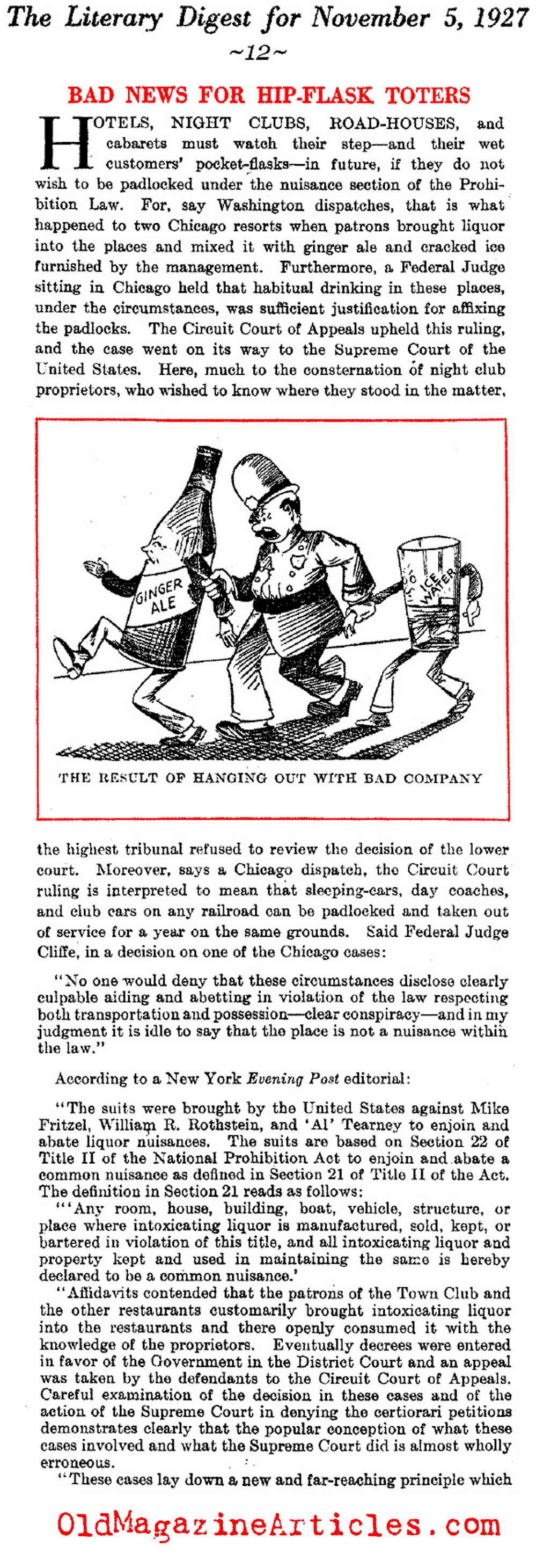 The Hip-Flask as [br]a Symbol of Civil Disobedience